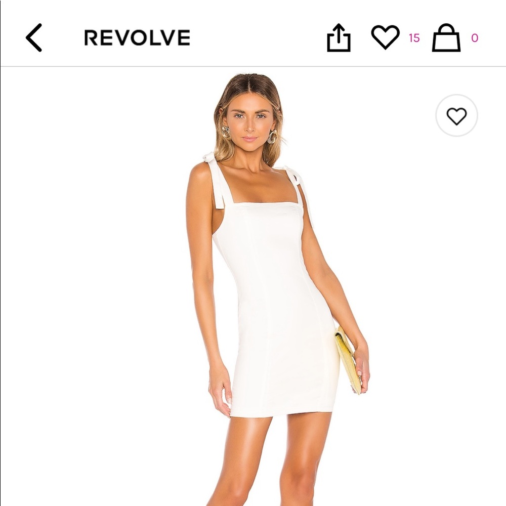 Revolve Superdown white tie dress